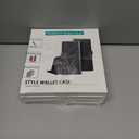 4 x SUANPOT Compatible with iPhone 16 Pro Max 6.9" Wallet case with RFID Blocking Credit Card Holder,Flip Book PU Leather Protective Cover Women Men for Apple 16 Pro Max Phone case Sky Blue