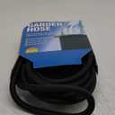 Flexible Garden Hose Water Pipe - 25FT Lightweight Garden Water Hose, Portable Patio Hose with Solid Brass Fittings and Double Latex Core for Pet Washing, Black