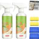 2Pcs Fly Cleanse Spray, Natural Formula to Household Appliances, Electrolyzed Ion Kitchen Cleaner Spray, Multi-Purpose Fly Cleaner, Effective Kitchen Appliance Cleaner for Hold,Oven,Stove,Range Hood