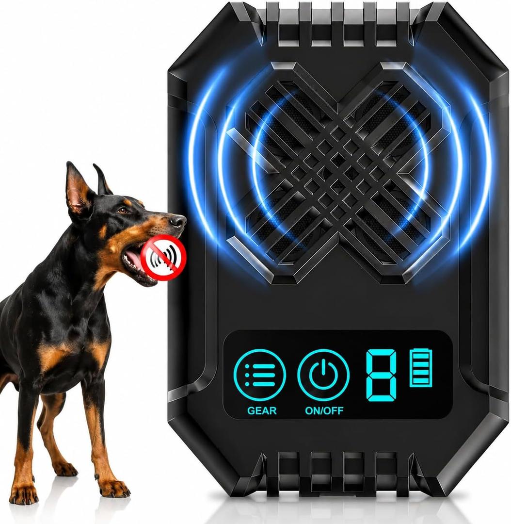 Anti Barking Device for Dogs, Ultrasonic Dog Bark Control | 3 Adjustable Modes, Rechargeable Ultrasonic Bark Control Device with Up to 50 FT Range for Indoor & Outdoor Dog Training