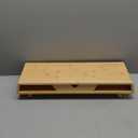 Homerays Bamboo Monitor Stand Riser, No Assembly Required Exquisite Monitor Stand with Drawer Ergonomic Height Wood Monitor Stand