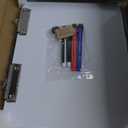 Large A3 Writing Easel Desk Adjustable Dry Erase, Keyboard Stand for Desk, Learning Portable Clipboard Magnetic, White Board Dry Erase Wall Hangable, Slant 13/18 for teachers & Students, Black Frame