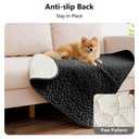 Tuffeel Waterproof Couch Cover for Dogs Washable, Anti-Slip Back Dog Bed Blanket Pet Chair Sofa Furniture Protector(52x82 Inches, Black)