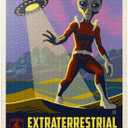 MyPuzzle Legends of The National Parks: Great Sand Dune's Extraterrestrials, Vintage Poster - Premium 1000 Piece Jigsaw Puzzle for Adults