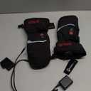 SAVIOR HEAT Heated Mittens Battery Ski Gloves, Upgraded Electric Rechargeable Mitts for Skiing Camping Hiking Arthritis Hands Men Women (XX-Small)