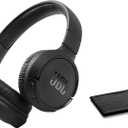 JBL Tune 510BT: Wireless Bluetooth On-Ear Headphones with Purebass Sound - with Cleaning Cloth - Black (Standard)