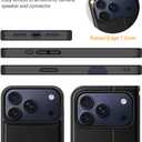 OCASE for iPhone 17 Pro Max Detachable Wallet Case with Card Holder, 2 in 1 PU Leather Flip Folio with RFID Blocking Stand Wrist Strap Shockproof Phone Cover 6.9 Inch 2025, Litchi Black