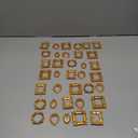 25Pcs Vintage Resin Picture Frame Mini Antique Photo Frame DIY Small Picture Frames Mini Vintage Frame Antique Photo Frames for Jewelry Display Photography Wall Decor (25, Gold