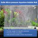 hygger Aquarium Bubble Strip, Nano Air Bubble Curtain Wall Aquarium, Quiet High Dissolved Oxygen Diffuser Fish Tank Bubbler Decorations Self-Sinking for Freshwater Saltwater (27.5 Inch)