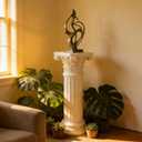 Tall White Roman Columns and Pillars for Wedding Ceremony Porch Columns | Decorative Greek Columns for Indoor Outdoor Garden Pedestals and Columns Flower Pillars Home Decor Wedding Decoration Outside