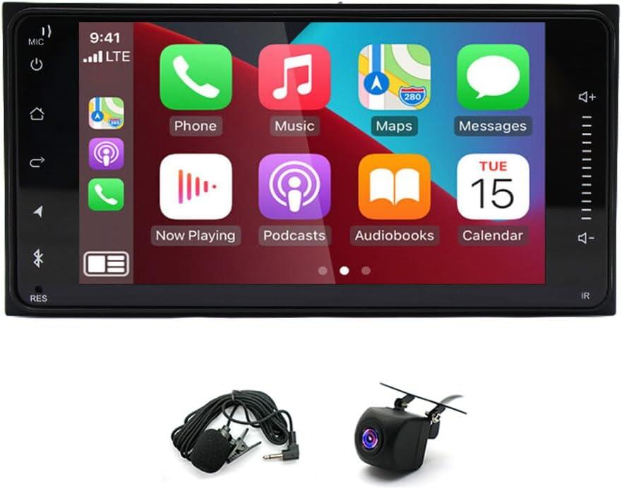 4+64G 7In Car Stereo for Toyota 4Runner 2003-2009 w/GPS 2008 2007 2006 2005 2004 Wireless w/carplay & w/Android 13 Auto, Double Din Touchscreen, SWC, Backup Camera Input, WiFi w/Bluetooth