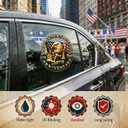America 250 Car Decals, 2 PCS 1776-2026 USA 250th Anniversary Stickers, Patriotic Eagle Decal with Liberty Bell & Statue of Liberty, Window Bumper Sticker for Car Truck SUV Laptop