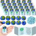 Wettarn 36 Sets Social Worker Graduation Gifts Globe Stress Balls with Thank You Boxes for Social Work Students Graduation Party Favors Appreciation Gifts