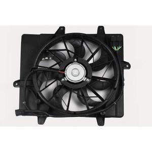 BOXI 620-052 Radiator Cooling Fan Assembly Fit for 2006 2007 2008 2009 2010 Chrysler PT Cruiser with 4-Pin Connector excluding Turbo Models 5179470AA