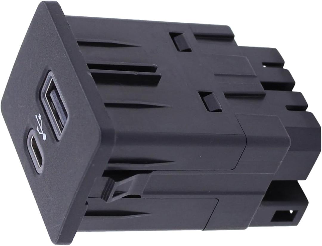 MOTOKU Center Console SYNC 3.4 USB TypeC Interface Charger Socket Adapter Module Hub for Ford Bronco Sport F150 Mustang MachE Maverick 20202025 Dual Port Support for Apple Carplay Android