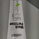 Reinforced 24 Inch Tall Retractable Baby Gates for Dogs, Short Dog Gates to Step Over, Expands 0-55 Inches Wide, Mesh Pet Gate with Support Rods, Small Puppy Gates for The House, White