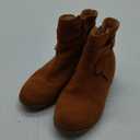 PiePieBuy Kids Girls Tie Knot Ankle Boots Chunky Low Block Heel Chelsea Dress Booties Winter Shoes With Zipper, Size 1