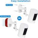 2Pack Adjustable Security Wall Mount Bracket for Ring Stick Up Cam & Ring Outdoor Cam Plus, Perfect View Angle for Your Surveillance Camera System - White