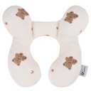 vocheer Baby Neck Pillow(Upgraded), Cotton, Baby Support Pillow, Car Seat Pillows for Newborn, Carseat Head and Body Support, Infant Travel Pillows for Prams, Pushchair, Stroller, Bouncer, Bears