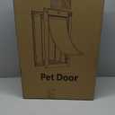 Dog Door for Wall, All Aluminum Large Doggy Door Doggie door, Pet Door Easy to Install, 2 Magnetic Flaps Energy Efficient, Wide Telescoping Tunnel for Interior & Exterior Walls, Pet Up to 110 Lb-Black