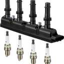 BDFHYK Ignition Coil Pack UF669 and Iridium Spark Plug XP3922 Compatible with Chevy Cruze 2011-2015 Chevrolet Trax Buick Encore 2013-2021 Chevy Sonic 2012-2020 Chevy Oem Coil Pack 1.4L l4 Set of 5