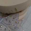 GORGLITTER Women's Bow Rhinestone Flip Flops Thong Open Toe Cute Wedge Sandals (11)