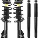 AUTOSAVER88 Front & Rear Pair Complete Quick Struts Shocks Compatible with 2006-2010 Acura CSX, 2006-2011 Civic