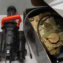 Gatling Electric Water toy for Adults & Kids,The Most Powerful Full Auto Squirts toy with Large Capacity Water Storage Backpack,Up to 36ft Shooting Range,Dazzling Gunfire Effects Muzzle Flash-Black