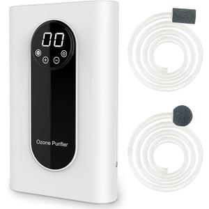 Portable Ozone Machine Generator,1000mg/h Multipurpose Ozone Machine for Air,Water,Food,Home,Office,Hunting (Silver)