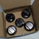 DG64-00473B Stove Knobs Black Stainless Steel for Samsung Gas Stove knobs with Samsung Range Oven NX58K7850SG NX58M6850SG NX58J7750SG NX58J5600SG 5 Pack