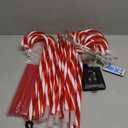 Solar Christmas Lights Outdoor Decorations, 20 Pack Solar Christmas Candy Cane Lights with Snowflake, Outdoor Waterproof Pathway Lights for Patio, Garden, Yard, Street, Park, Holiday