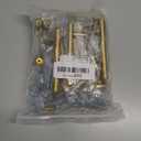 SANATO 4 Inch (2.5 Inch Hole Center) Gold Cabnet Pulls Kitchen Cabinet Handles, Made of Stainless Steel, Ideal for Cabnet, Drawer, Cupboard, 24 pcs