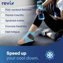 REVIX Ankle Ice Pack Wrap Reusable Gel Cold Compression for Foot Discomfort, Ice Wrap for Feet Swelling and Recovery, Plantar Fasciitis, Achilles Tendonitis, and Sprained Ankles, 2 Packs