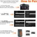 Wireless Rechargeable Camera Remote Shooting Grip Tripod with OLED Screen Compatible with Fujifilm - Video, Zoom & Focus Control,Handheld Vlog Shooting for X100VI, X-T5, X-T50, X-S20, X-H2S, X-E5