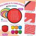 HyDren End of The Year Gifts Flying Disc Foldable Fan with Storage Bag Inspirational Card and Organza Bag Set Fun End of The Year Graduation Party Favors Summer Gifts Outdoor Activities