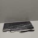 LED White Backlit Illuminated Large Oversized Print Letter Wired USB 104 Keys Standard Full Size Keyboard for Desktop PC Computer