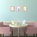 4x6 Colorful Picture Frame Set of 5, Wall Gallery 4 x 6 Glitter Photo Frames, Sparkle Cute Fun Artwork Frame for Wall or Tabletop