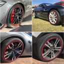 Wheel Rim Protector Set of 4, 19 Inch Alloy Rim Guards for Car Rims Compatible with Tesla Model Y 3 Honda CRV Toyota Camry Ford Mustang Mach-E Nissan Hyundai Audi A4 A6 Mazda CX-90 Lexus RX