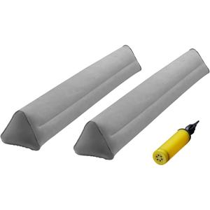 VEVOR Bed Bumper for Toddlers, 47.4-inch Inflatable Bed Guard Rail with Hand Pump, Non-Slip Flocking Toddler Bedrail Bumper for Twin, Full, Queen & King Beds, Lightweight and Portable (2 Packs)