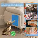 kathson 6 Pcs Cat Nail File Scratcher,Cats Scratch Stickyback Sandpaper Replacement Dog Nail Paw Scratch Pad with Hanging Hole Nail Files Scratching Strips for Pet Manicure Pedicure (Blue,11''x14.9'')