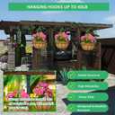 30 Pack Q Hanger Hooks with Safety Buckle, Windproof Screw Hooks for Hanging Outdoor String Lights, Ceiling Hooks for Plants, Christmas Lights & Patio Lights, Cups, 2.2 in