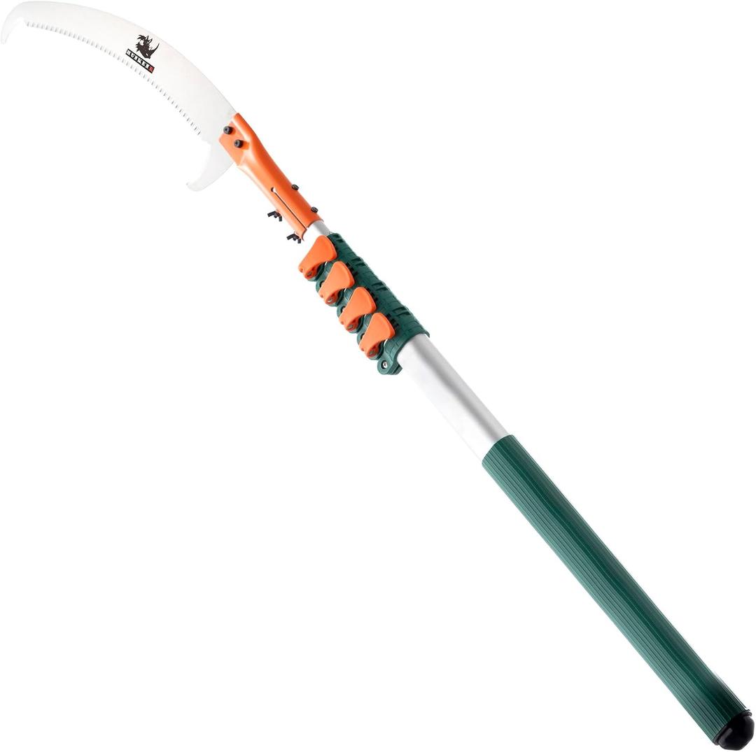 Tree Pruner Pole Saw Manual Extendable Long Tree Pruner Extendable，Pole Pruning Saw 18ft