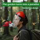 2025 Upgraded Hummingbird Feeder Helmet | Wearable Hummingbird Mask Feeder with Anti-Fog Lens & Bionic Flower | Adjustable for Adults & Teens Lightweight PVC Red