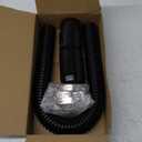 Universal 24" Flexible Radiator Hose Stainless Steel Universal Water Hoses Adapter Coolant Radiator Hose Kit Could be Used with 1-1/4", 1-1/2", 1-3/4" or 1-5/8" Radiator Necks (Black)
