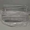 Multi-Purpose Refrigerator Bins - 4 Pieces Usable And Stackable Design Fridge Bin Organizer With Easy Grip Handles - Clear