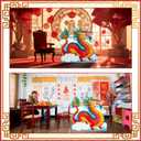 Geelin 47" Chinese New Year Dragon Cardboard Cutout Stand up 2026 Lunar New Year Party Decoration Life Size Photo Booth Props for Chinese Spring Festival Decorations