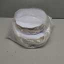 WDF 100pcs Gold Plastic Plates - High-end Baroque Design - Heavy Duty White &Gold Wedding Plates Set Ideal for Weddings/Party/Bridal Shower/Valentine's Day