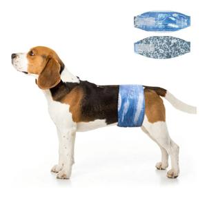 Dono Dog Diapers Male Disposable Male Dog Wraps, Wider Doggie Puppy Diapers Male Belly Bands, Super Absorbent, Leak-Proof Fit, Excitable Urination, Incontinence, M  Size