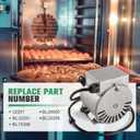 32291 Convection Oven Blower Motor Compatible with Blodgett DFG-100 DFG-200 Zephaire-100-G SHO-100-G GZL Series, 1/2 HP 115V 1710/1120 RPM Single Phase Motor, Replace BL32291 BL15396