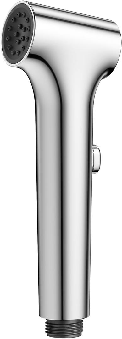 Toilet Bidet Sprayer Head  Hurran Chrome Finish Handheld Bidet  Easy Install for Toilet & Bathroom Cleaning  Muslim Shower, Cloth Diaper Sprayer, Jet Spray  G1/2 Coupling